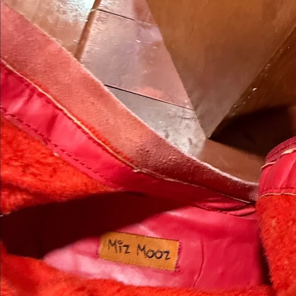 Miz Mooz Red Leather Knee-High Wedge Boots. Size 6.5 - Picture 9 of 13